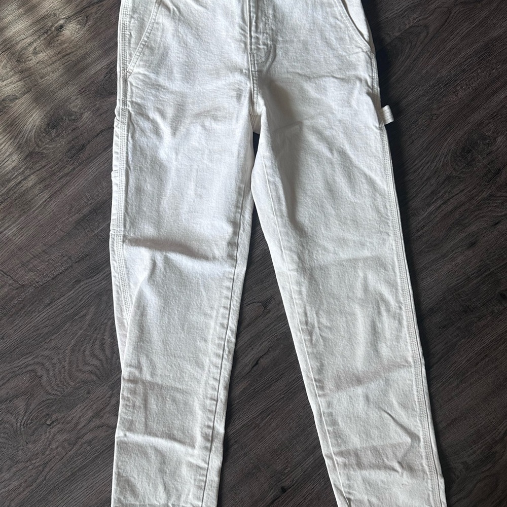 Cotton On off white tapered jeans